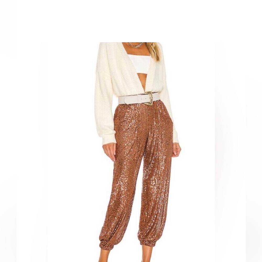 Free People Morelia Sequin Jogger Pants